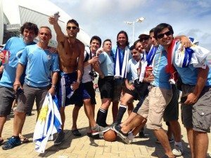 Uruguay fans in Natal (v Italy)
