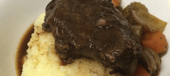 Recipe: slow cooked beef cheeks in red wine sauce