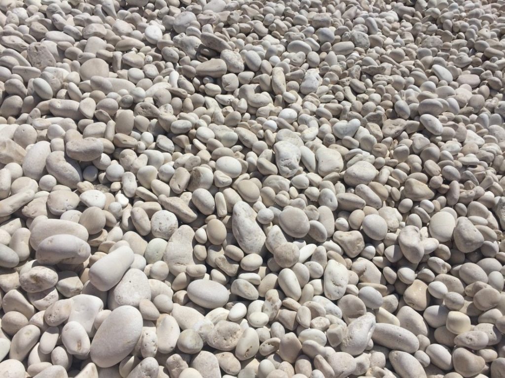 The pebbles at Myrtos Beach 