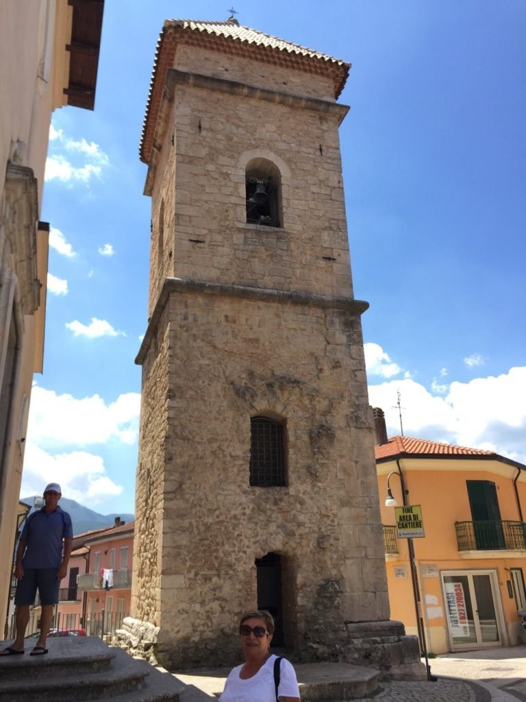 The original bell tower in Lioni