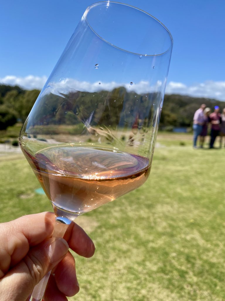 Mr Barval rose wine, one of the best winery lunches in Margaret River for a casual