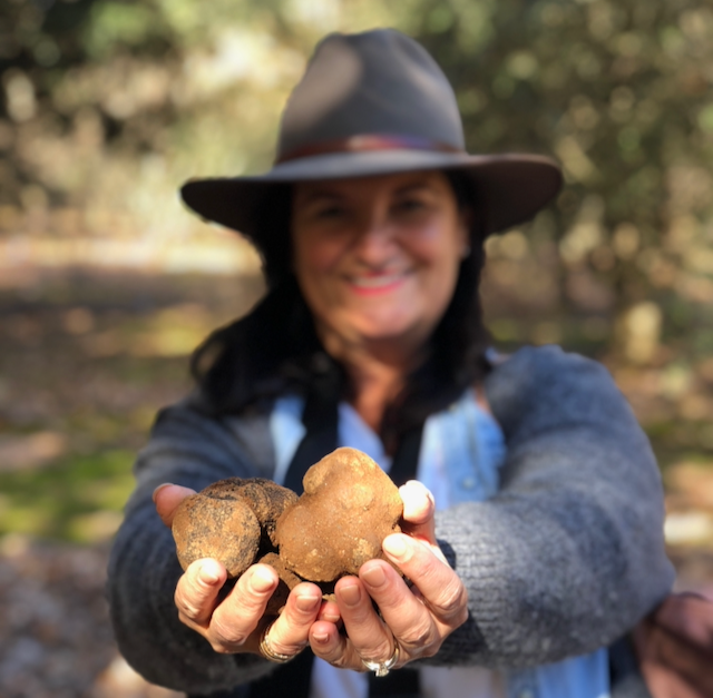 Dianne Bortoletto holding truffles
