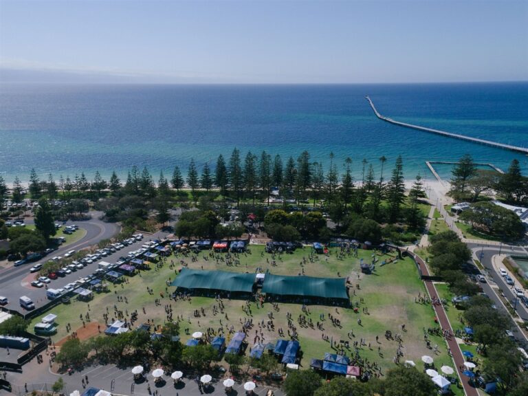 Aerial view of Signal Park, location of the SW Craft Beer Festival