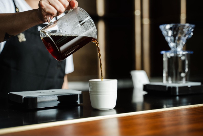 Toby's coffee pouring