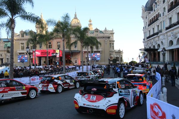 Rally cars in Monaco